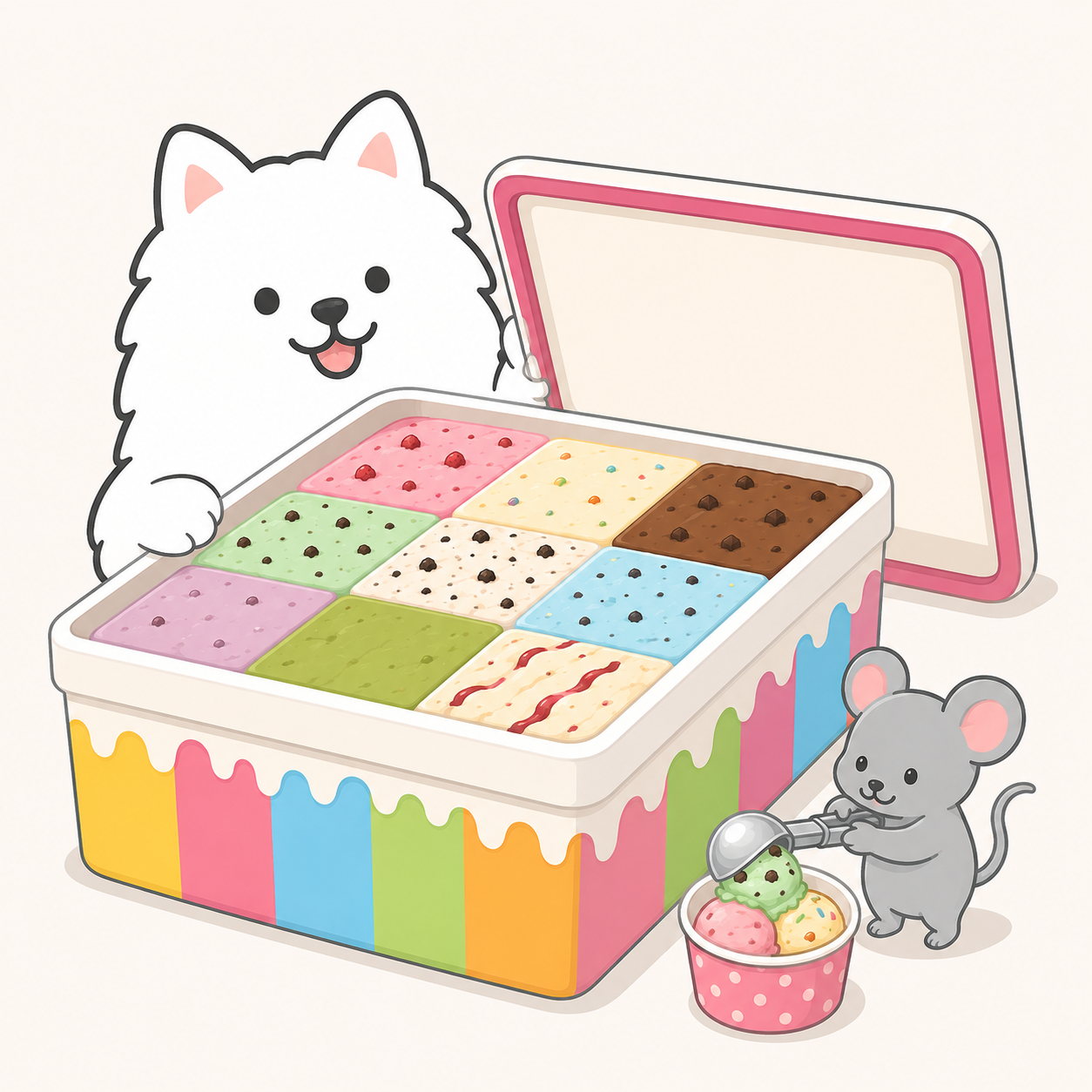 おっきなアイスイラスト