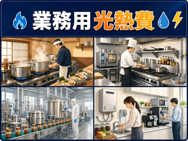 札幌の飲食店・工場など・法人様の 業務用光熱費削減（灯油・プロパンガス・電気）