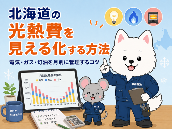 北海道の光熱費を見える化する方法｜電気・ガス・灯油を月別に管理するコツ