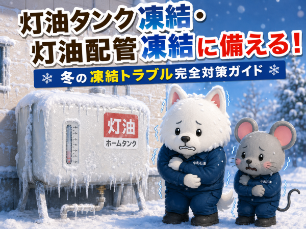 灯油タンク凍結・灯油配管凍結に備える！冬の凍結トラブル完全対策ガイド