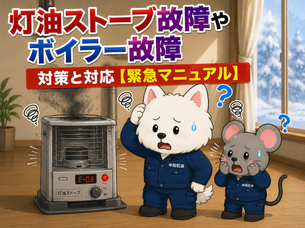 灯油ストーブ故障やボイラー故障 対策と対応【緊急マニュアル】